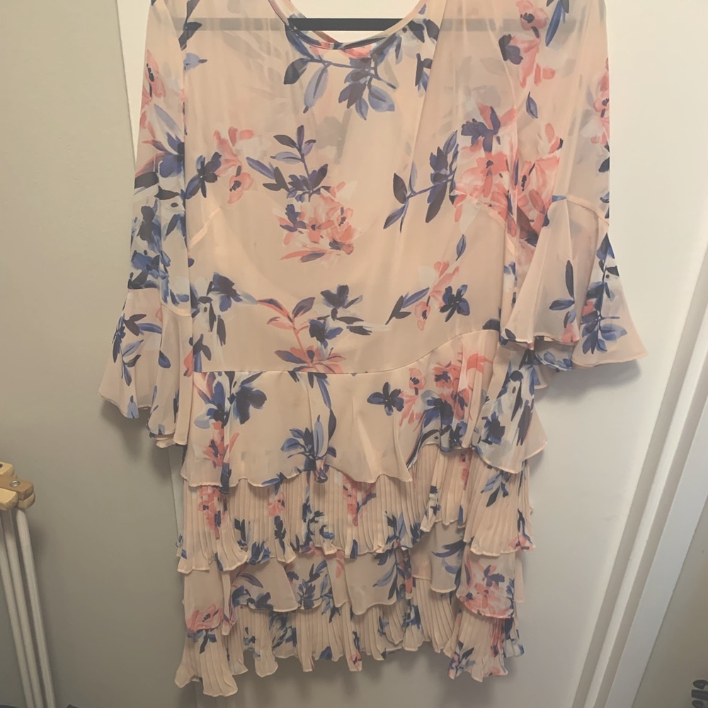 STUNNING ELIZA J PINK FLORAL DRESS -18